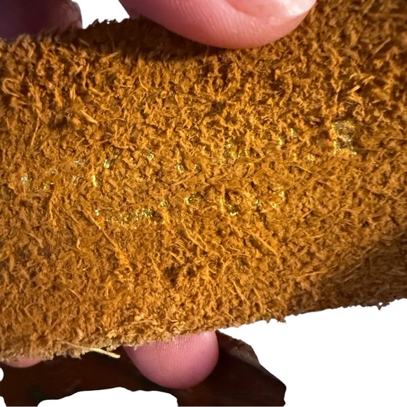 Vintage Hand Painted Leather Latigo Cowhide Belt Floral Western Y2K Boho Size 32 - Picture 11 of 13